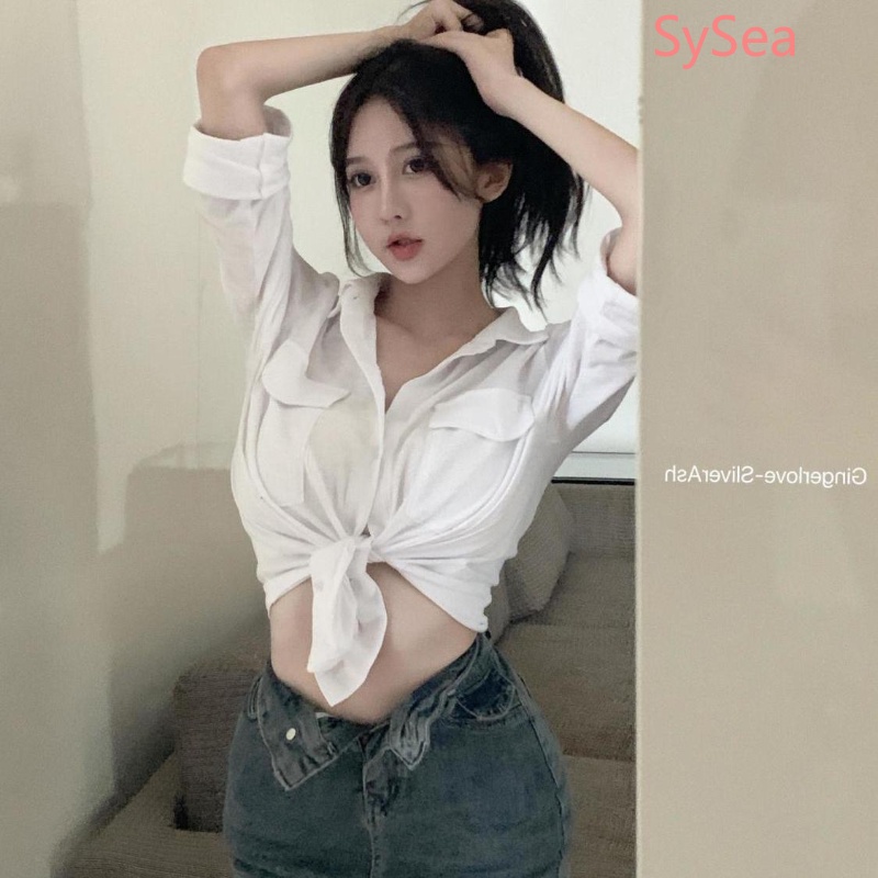 Áo Thun Polo Dáng Ôm Thời Trang Mùa Hè Quyến Rũ Cho Nữ