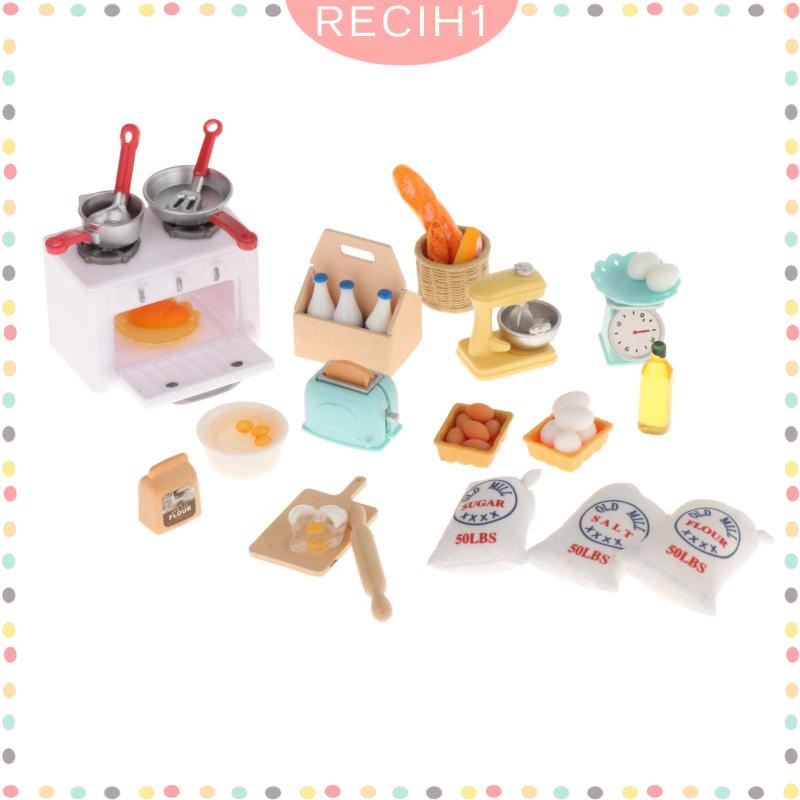 Bộ Dụng Cụ Nấu Ăn Tỉ Lệ 1 / 12 Cho Nhà Búp Bê