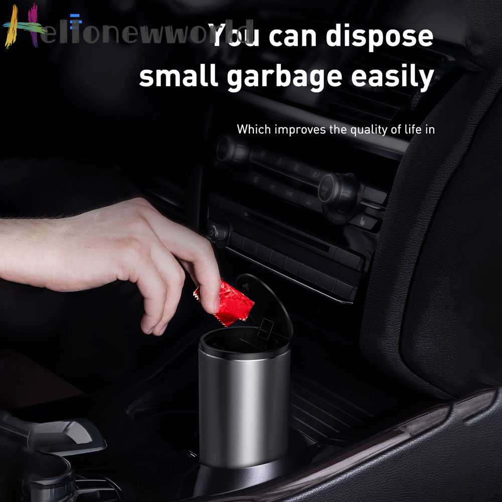 BASEUS Thùng Rác Cỡ Lớn 500ml Tiện Dụng Dành Cho Xe Hơi