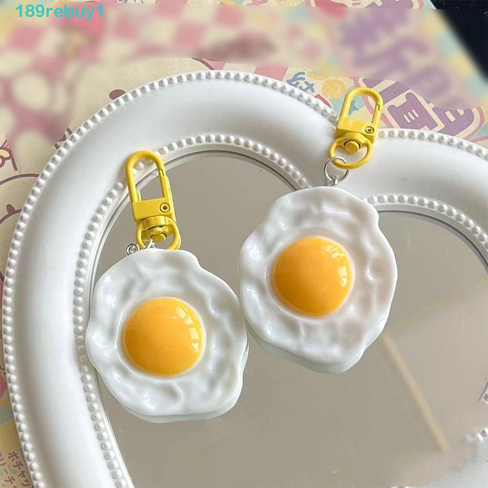 Rebuy1 Móc Khóa Gắn Túi Xách / Chìa Khóa Hình Thức Ăn Phô Mai Phong Cách Hàn Quốc Dễ Thương