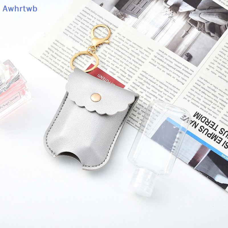 Awhrtwb Mới Móc Khóa Chai Nước Rửa Tay Khử Trùng Bằng Da Có Thể Nạp Lại Cho Du Lịch