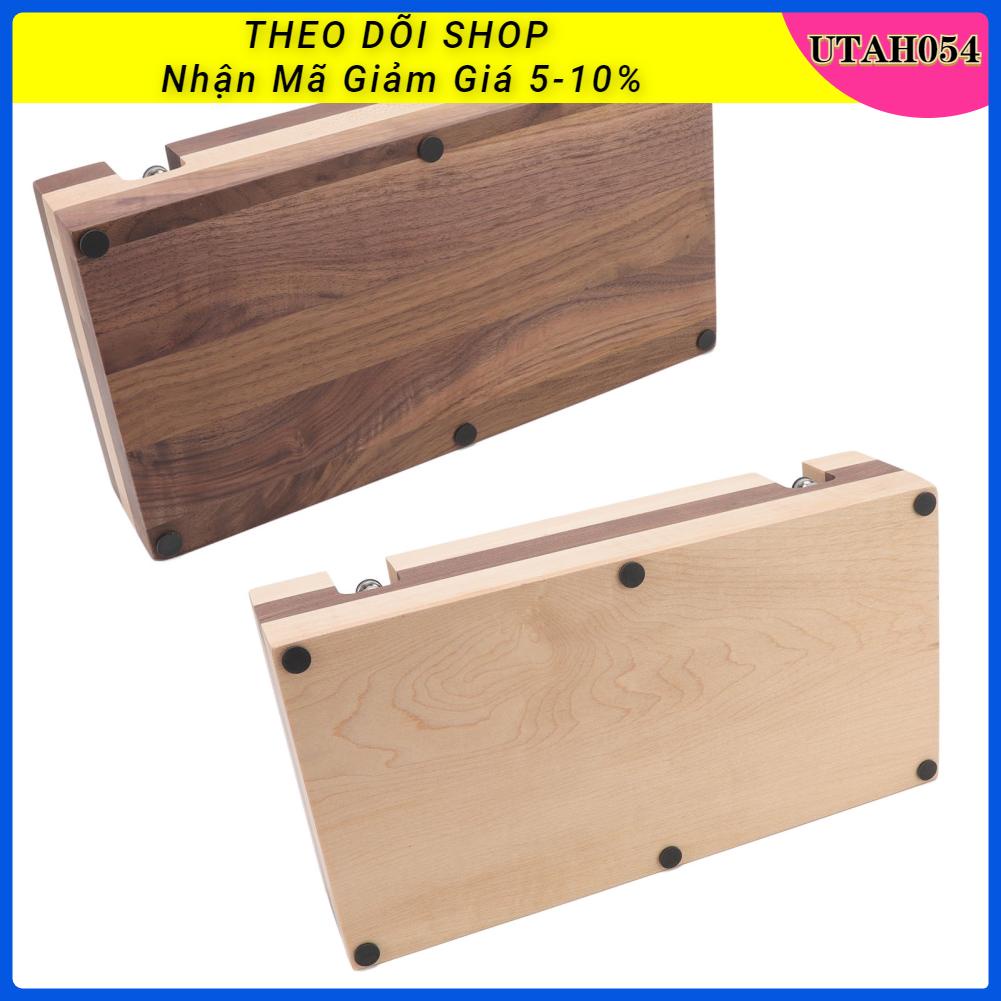 Utah054 Cà Phê Gõ Hộp Nhà Gỗ Nối Lọc Tamper Giá Đỡ Xỉ Bảo Quản