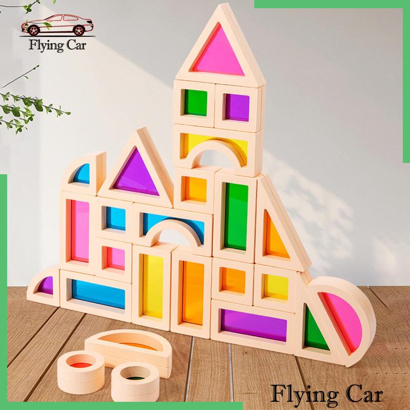 Bộ 25 Khối Đồ Chơi Xếp Chồng Montessori Dành Cho Bé