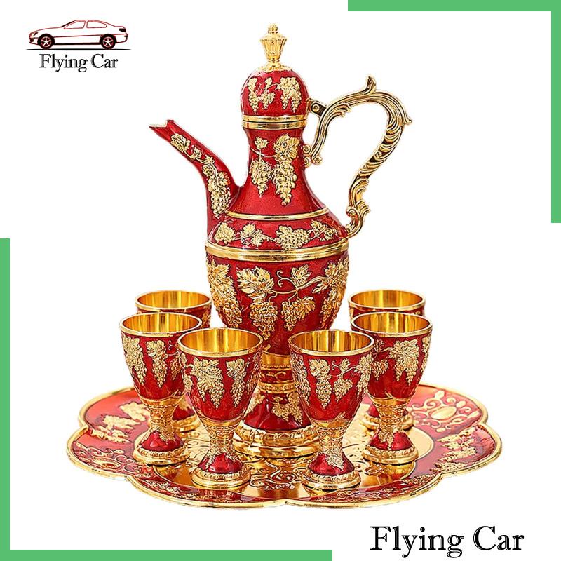 Bộ Ấm Trà + Khay Đựng Phong Cách Châu Âu Vintage Sang Trọng Lzdjfmy2