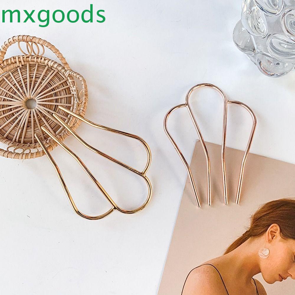 Trâm Cài Tóc Kim Loại Hình Chữ M Phong Cách Hàn Quốc Cổ Điển Cho Nữ