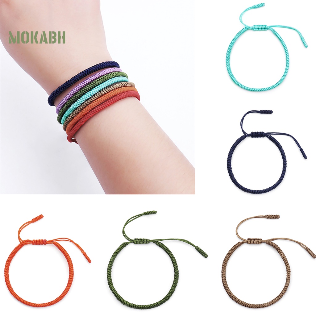 Vòng Tay Dây Bện Màu Sắc Thời Trang Cho Nam Nữ