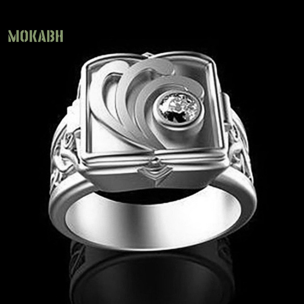 Nhẫn Nắp Lõm Kiểu Dáng Thời Trang Cho Nam Giới