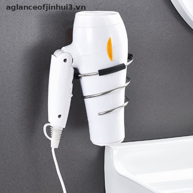 Giá Đỡ Máy Sấy Tóc Gắn Tường Bằng Thép Không Gỉ Tiện Dụng