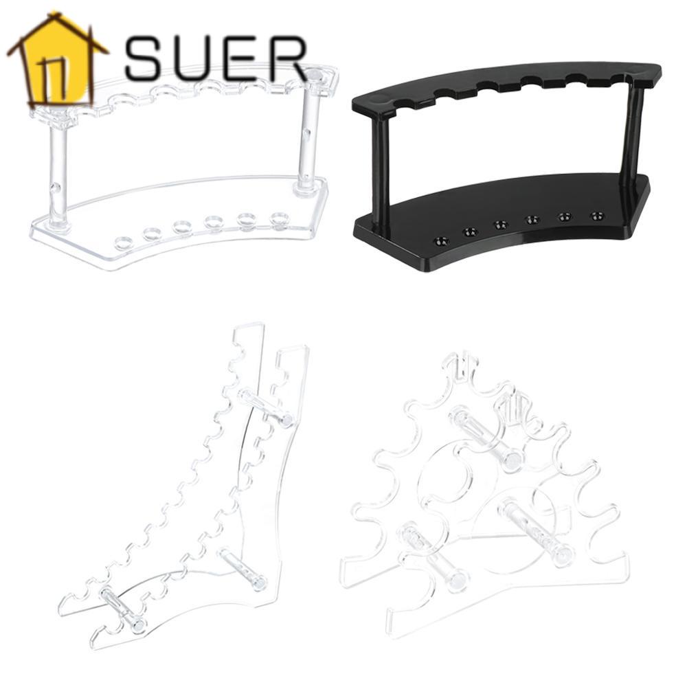 Hộp Đựng Cọ Trang Điểm Bằng Acrylic Trong Suốt 6 / 12 Ngăn Tiện Dụng