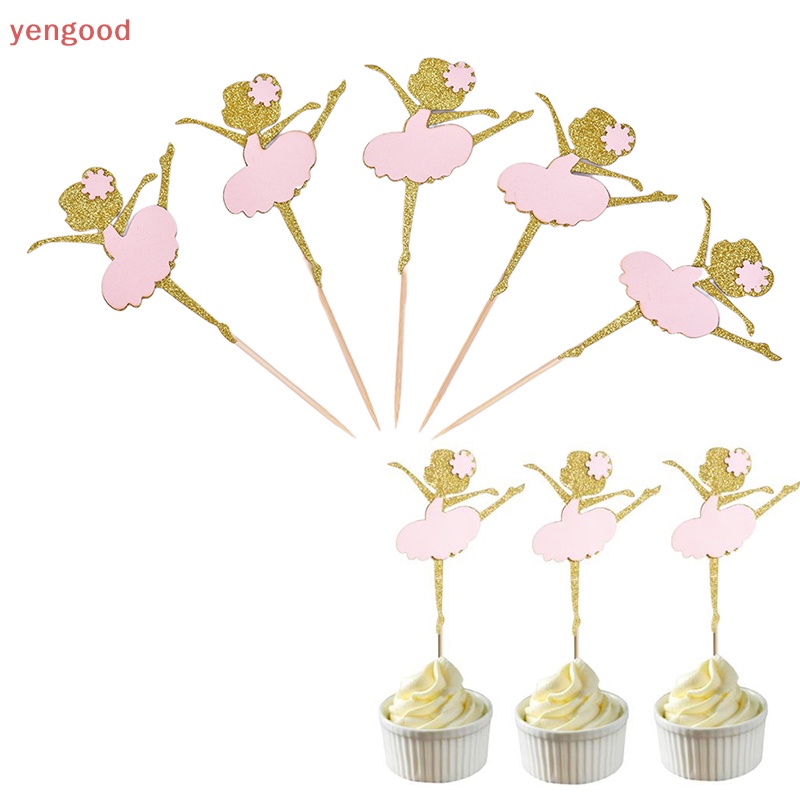 Set 10 Phụ Kiện Trang Trí Bánh Cupcake Chủ Đề Giáng Sinh Đáng Yêu