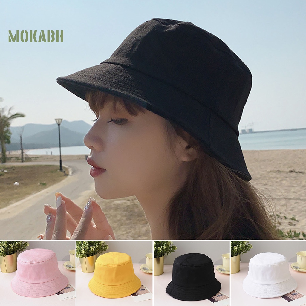 Nón Tai Bèo Tròn Màu Trơn Thời Trang Mùa Hè Cho Nam Và Nữ