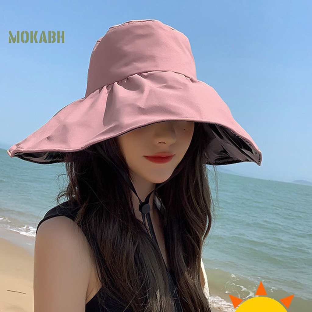 Nón Vành Tròn Lót Vinyl Chống Nắng Thời Trang Cho Nữ