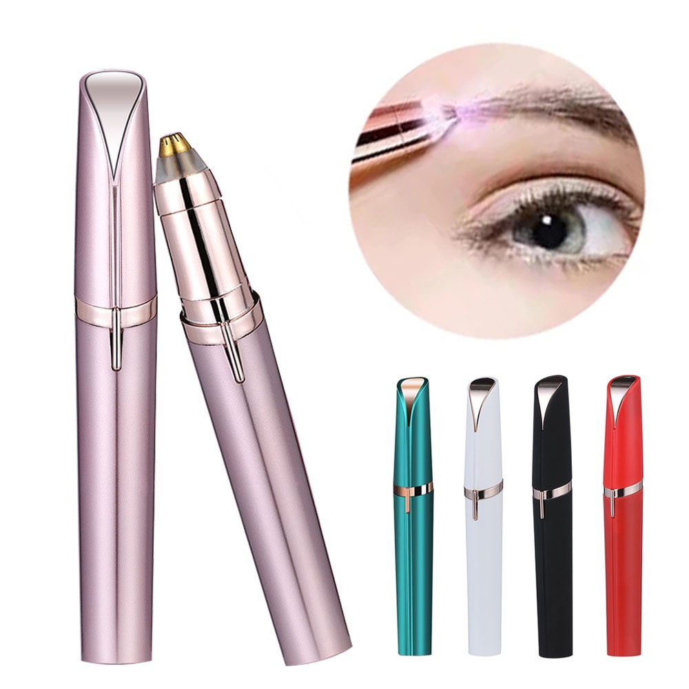 Bút Tỉa Lông Mày Mini Không Đau Tiện Dụng Cho Nữ Máy Cạo Chân Mày Thiết Kế Nhỏ Gọn Sang Trọng Tiện Ích Sử Dụng