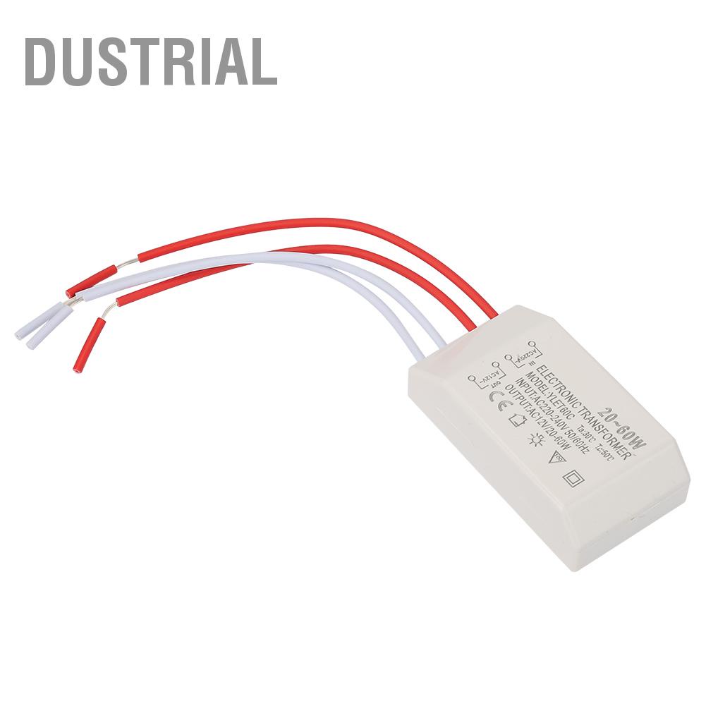 Dustrial Bộ chuyển đổi điện áp biến tử 220V sang AC 12V Trình điều khiển nguồn thông minh 20-60W