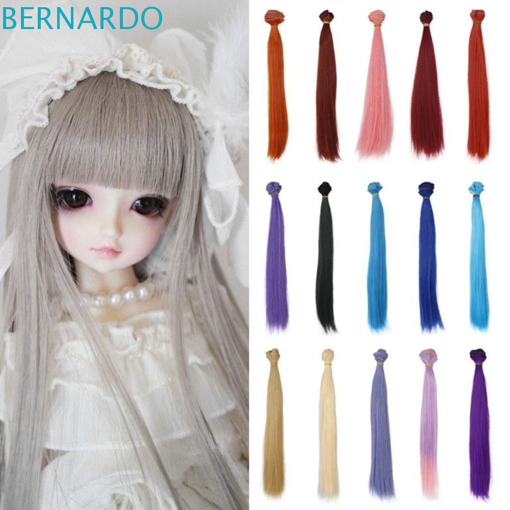 Tóc Giả Màu Nâu Đen Bằng Sợi Tổng Hợp Cách Nhiệt Dành Cho Búp Bê BERNARDO