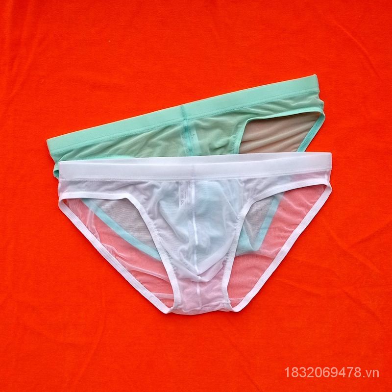 Quần Lót Lưới Trong Suốt Lưng Thấp Co Giãn Thoáng Khí Thời Trang Mùa Hè Cho Nam Giới