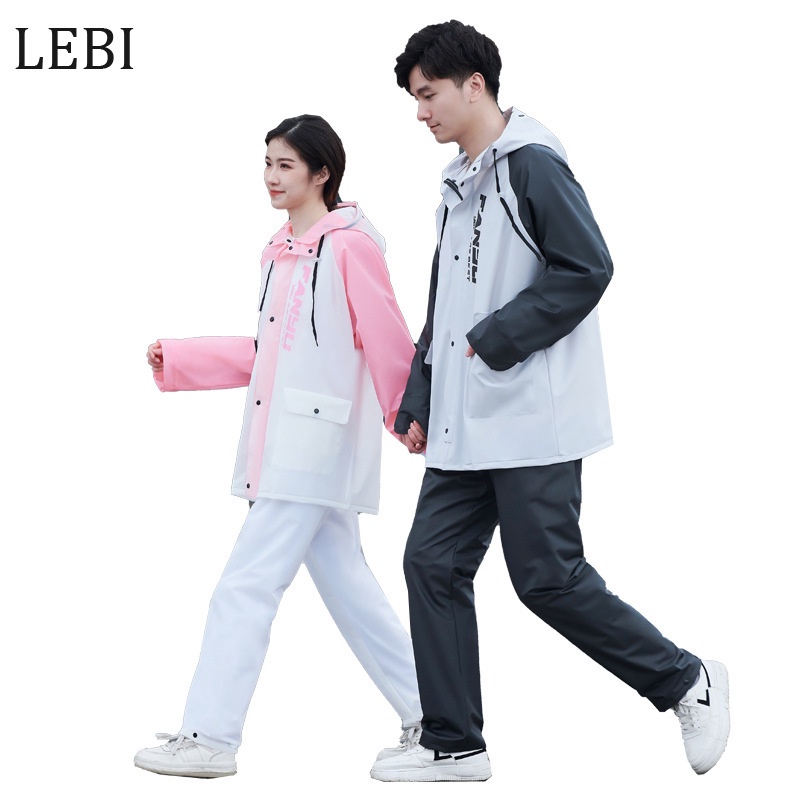 Lebi Bộ Quần Áo Mưa Đi Xe Đạp Chống Mưa Thời Trang Mới 2023 Dành Cho Nam Và Nữ