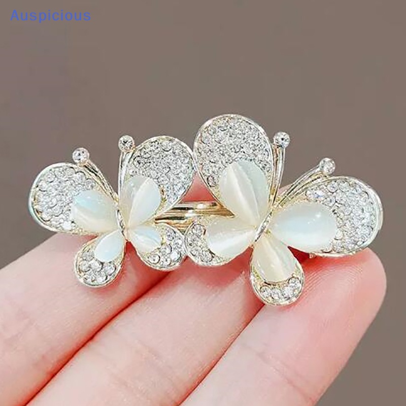 Ghim Cài Áo Hình Bướm Đính Đá Opal Thanh Lịch Cho Nữ