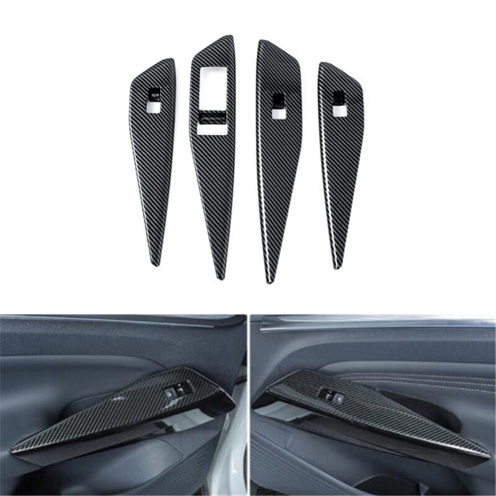 Viền Sợi Carbon Bảo Vệ Bảng Điều Khiển Nâng Xe Hơi ID4 2021 23