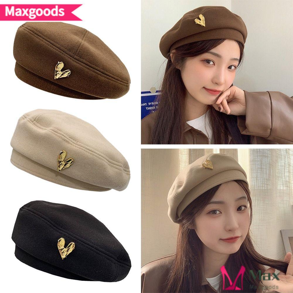 MAXG Mũ Beret Len Không Vành Phong Cách Thời Trang Lolita Anh Quốc