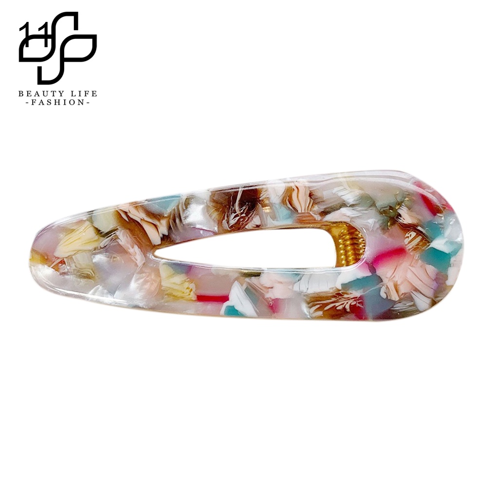 1 Kẹp Tóc Acrylic Họa Tiết Đá Hoa Cương Thời Trang