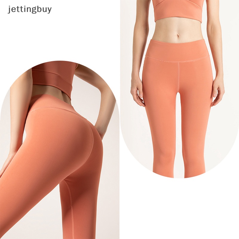 Quần legging thể thao JETTING nâng mông cạp cao khô nhanh thoáng khí thời trang cho nữ