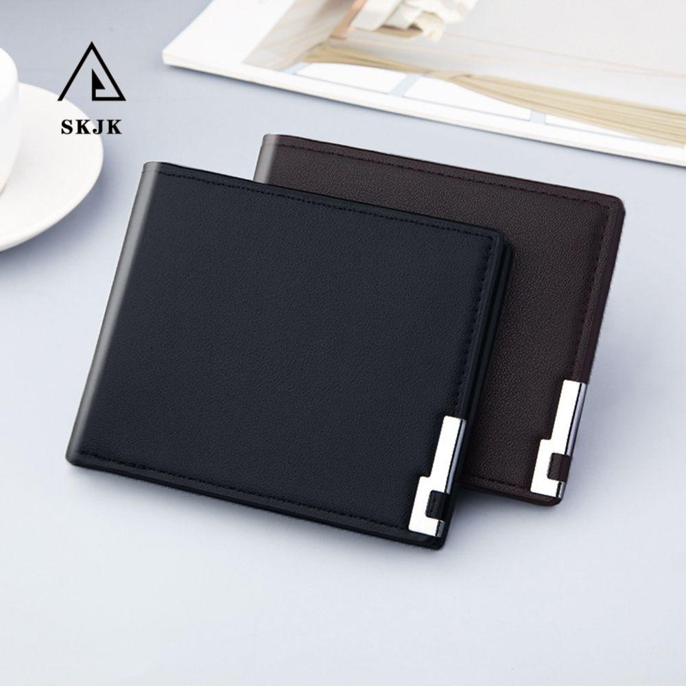 Ví Da PU Đựng Thẻ ID / Tiền Xu Mini Phong Cách Retro Vintage Cho Nam