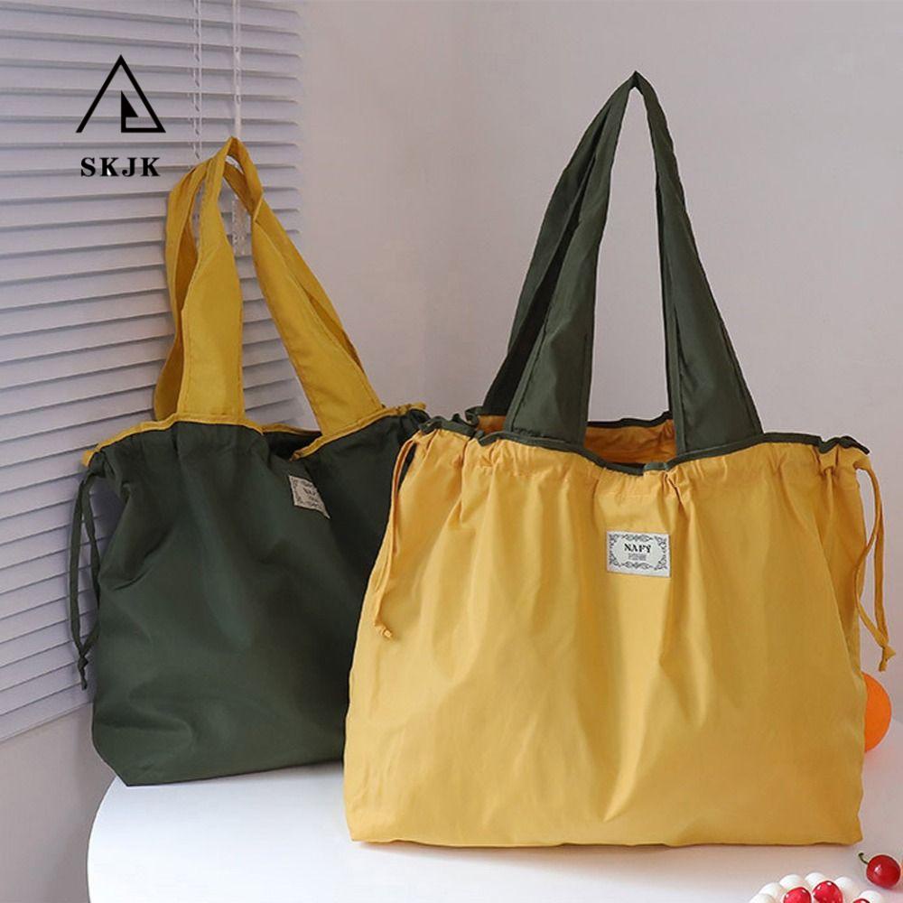 Needway Túi Xách Dây Rút Đựng Đồ Trang Điểm / Kẹp Nách Sức Chứa Lớn In Họa Tiết Sáng Tạo Phong Cách Hàn Quốc Cho Nữ