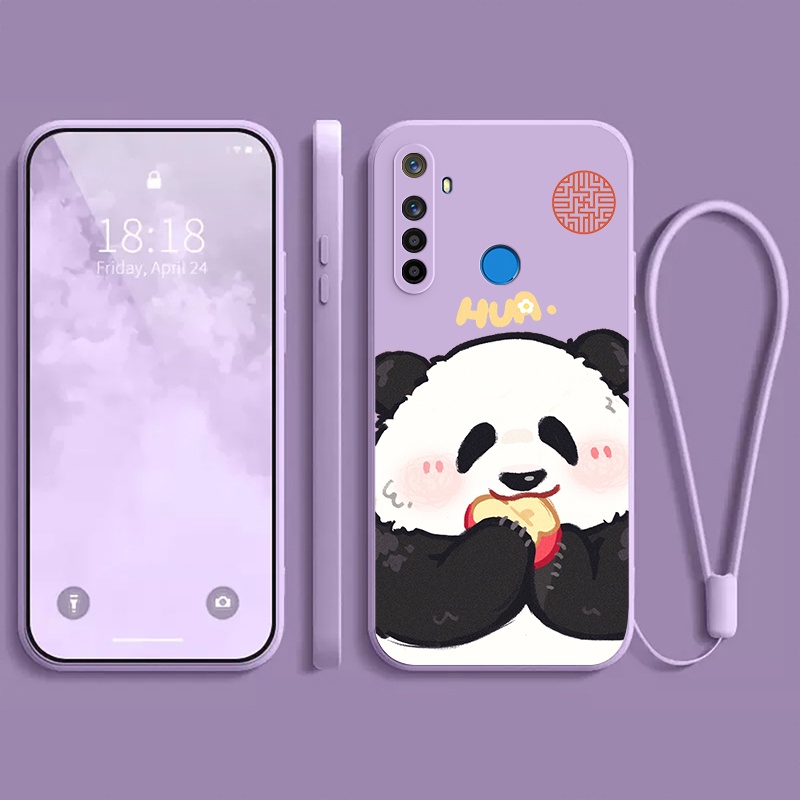 Ốp lưng realme 5 realme5i realme C3 realme 6i realme 5 PRO Ốp điện thoại dẻo Gấu trúc mắn