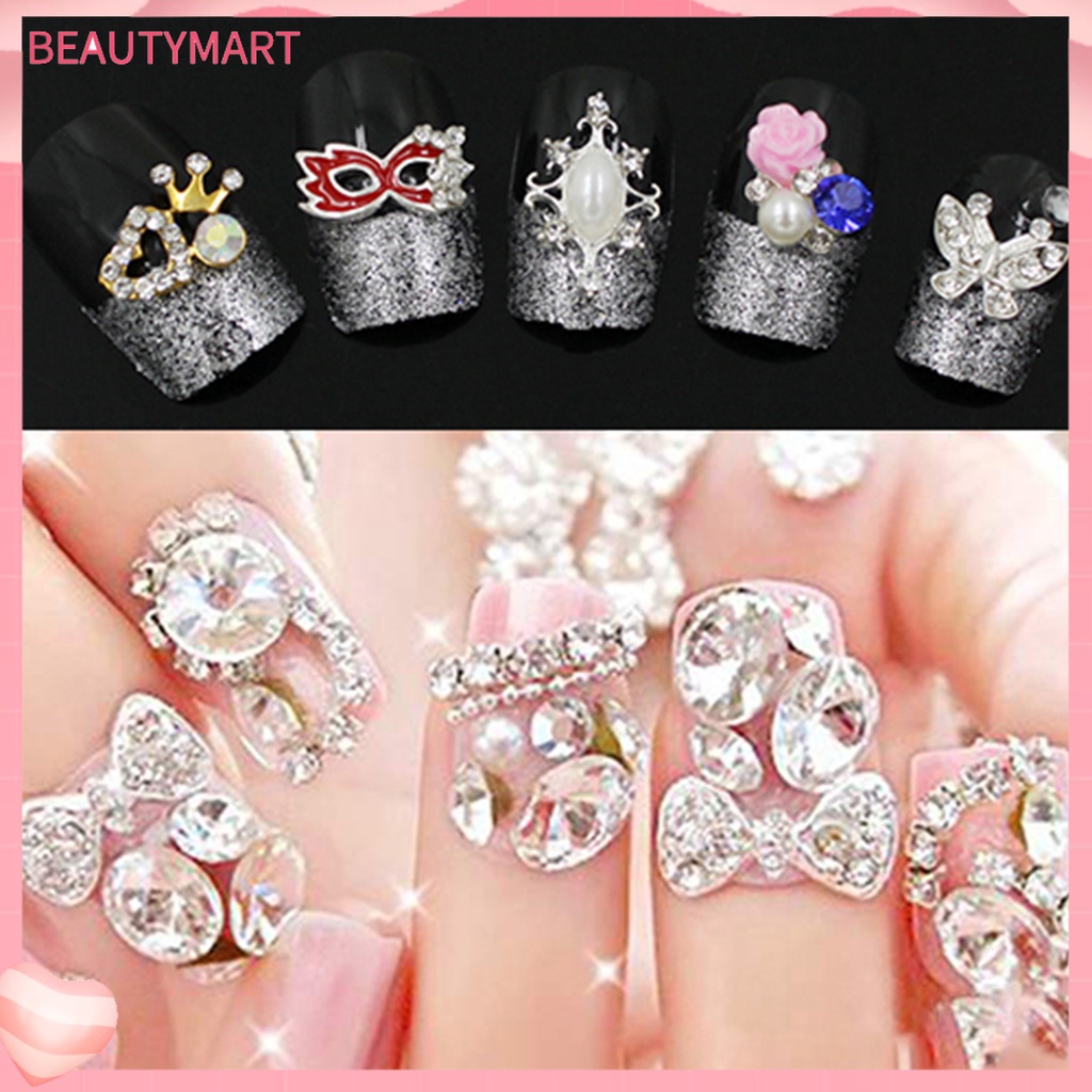 Bộ 10 Hạt Kim Cương Giả Lấp Lánh Đa Năng Trang Trí Móng Tay Nghệ Thuật