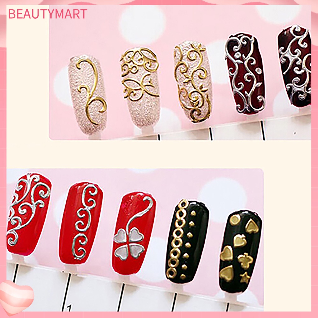 Bộ 12 Miếng Dán Móng Tay Mini Trọng Lượng Nhẹ In Họa Tiết Giáng Sinh