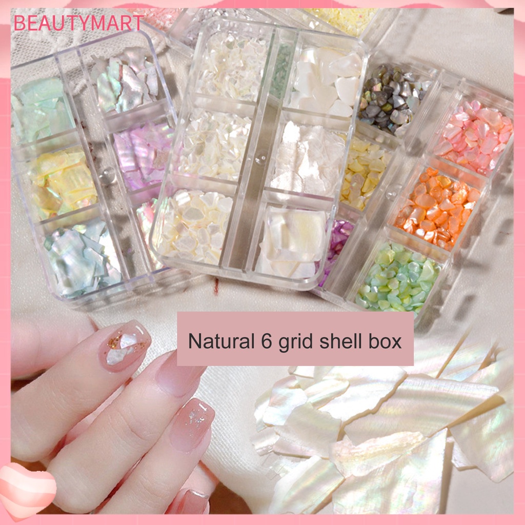 1 Hộp Vỏ Sò 3D Trang Trí Móng Tay Nghệ Thuật