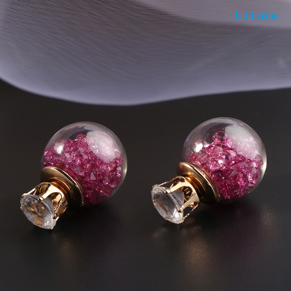 1 Đôi Khuyên Kẹp Vành Tai Hình Cầu Xinh Xắn Cho Nữ