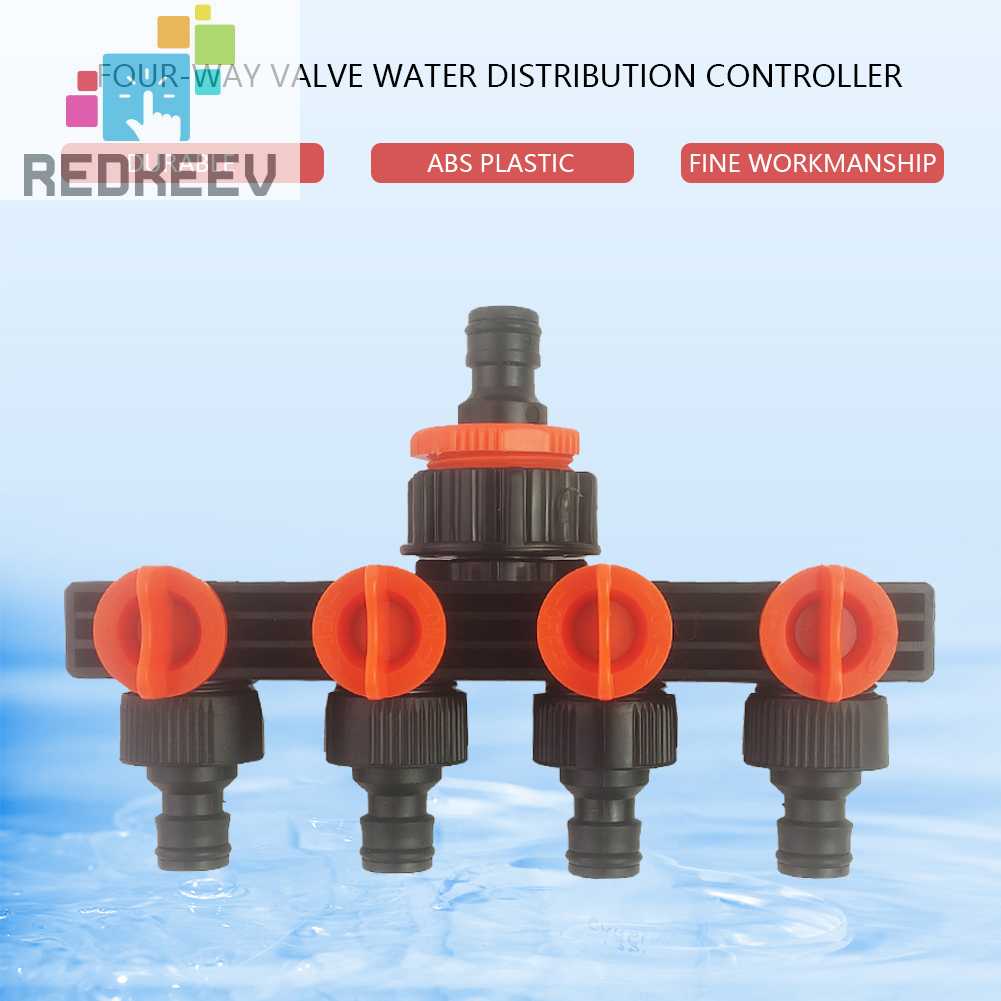 Dụng Cụ Chia Ống Nước 4 Chiều Tháo Rời Được Tiện Lợi Dành Cho Vườn Nhà