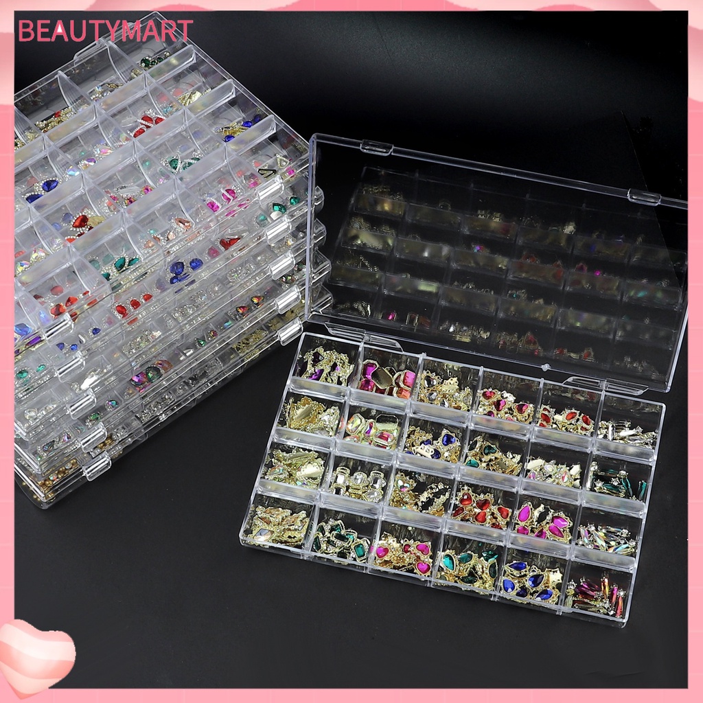 1 Hộp Đá Pha Lê Hình Trái Tim Nhiều Màu Đa Năng Trang Trí Móng Tay Nghệ Thuật Thời Trang DIY