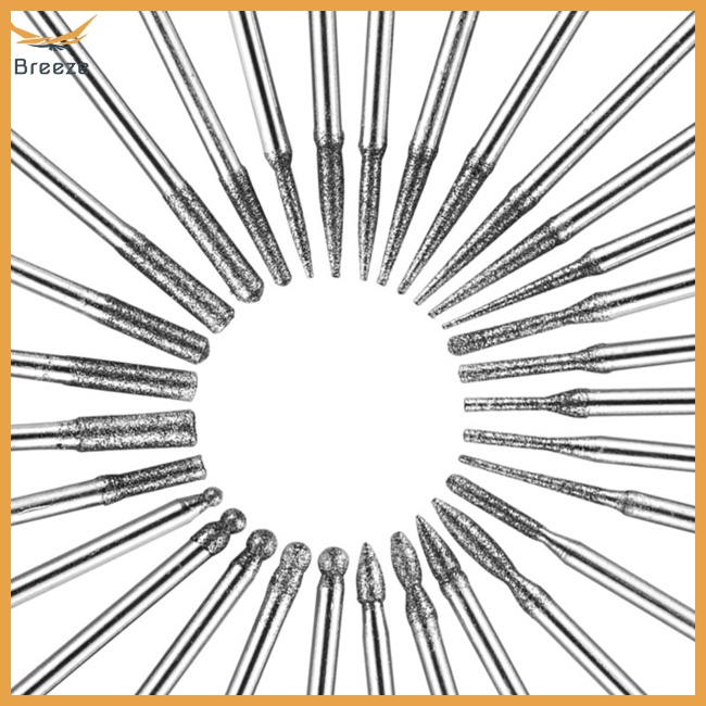 Bộ 30 Đầu Mài Móng Tay Bằng Thép Không Gỉ Tiện Dụng