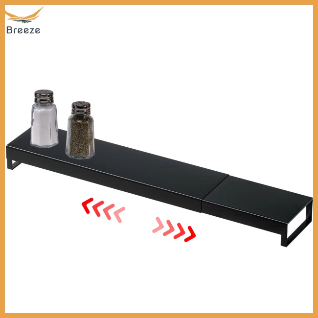 Giá Đựng Gia Vị Có Thể Điều Chỉnh Độ Dài 16.9-32 Inch Chống Rỉ Sét Tiện Dụng Cho Nhà Bếp