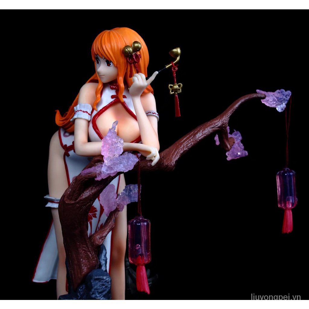 Đồ chơi mô hình nhân vật anime Vua hải tặc Nami mặc sườn xám