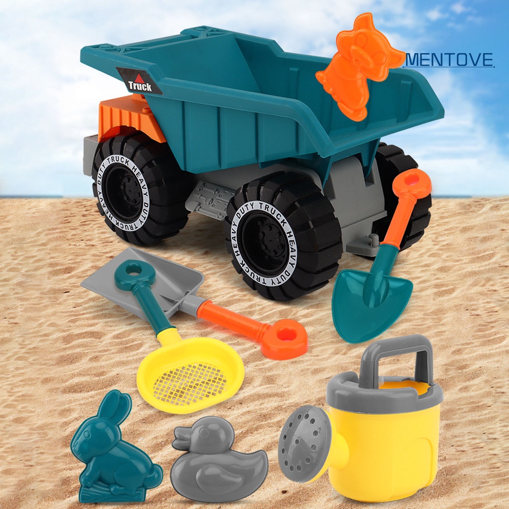 Bộ 8 Món Đồ Chơi Xe Công Trường Bằng Nhựa ABS Vui Nhộn Cho Bé