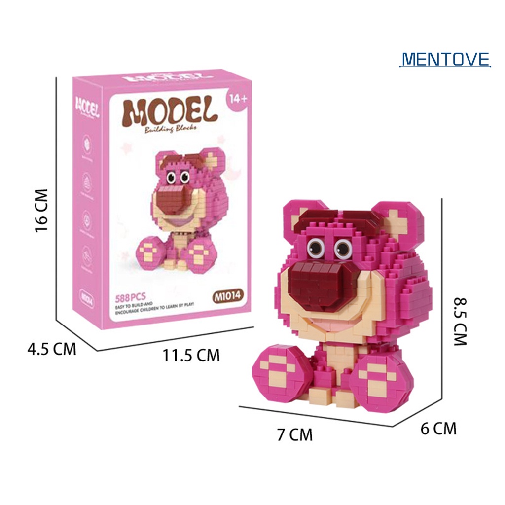 Bộ 588 Khối Lắp Ráp Mini Màu Sắc Tươi Sáng Tự Phục Hồi Vui Nhộn Cho Bé