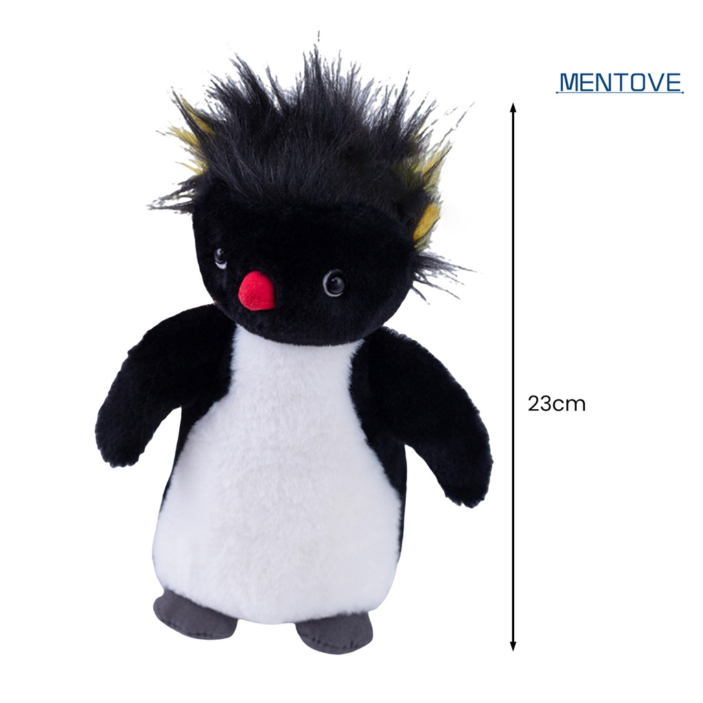 Đồ chơi nhồi bông Hình Chim Cánh Cụt Mắt 3D Dễ Thương 23cm