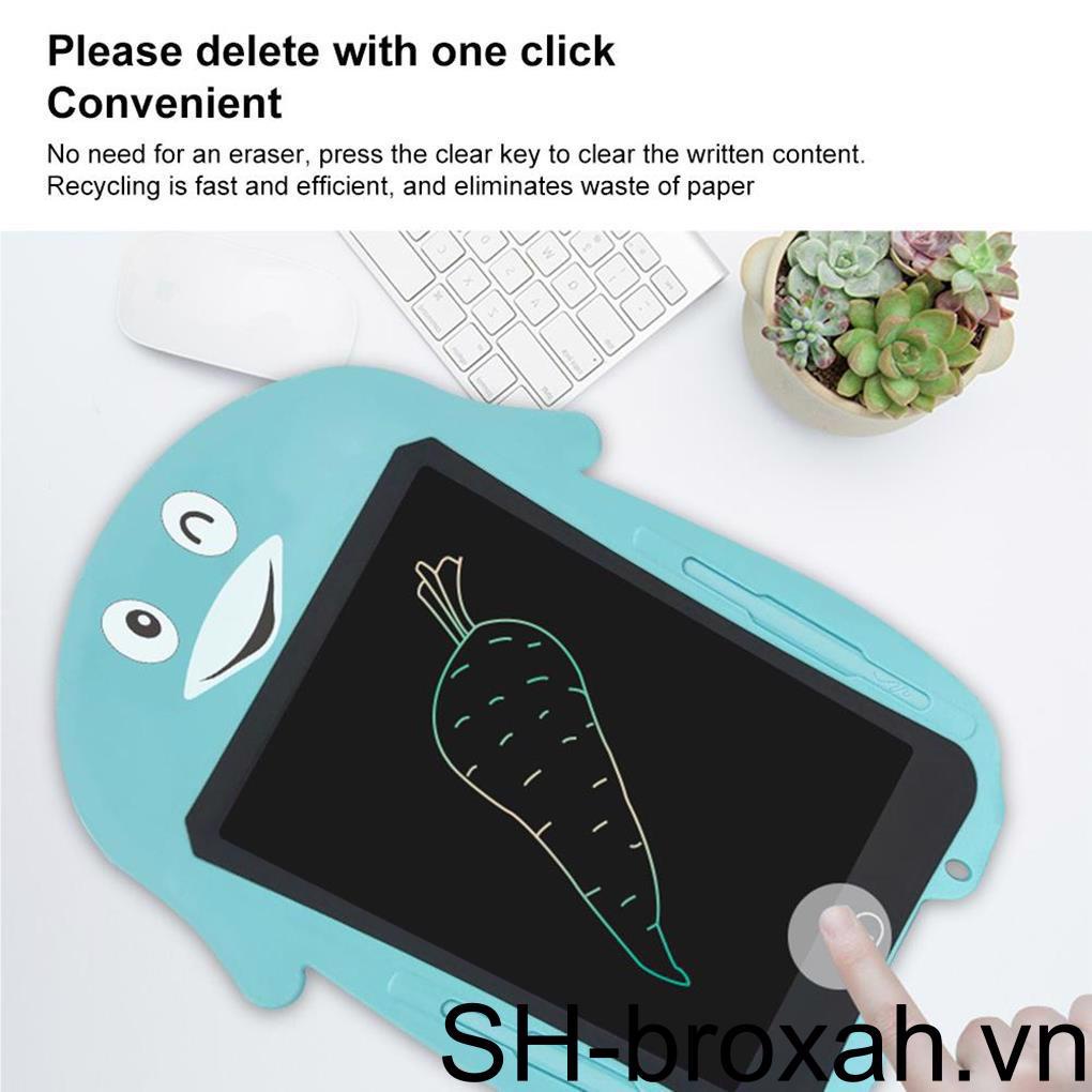 Bảng Vẽ Màn Hình LCD 8 5 inch Họa Tiết Động Vật Hoạt Hình Cho Bé