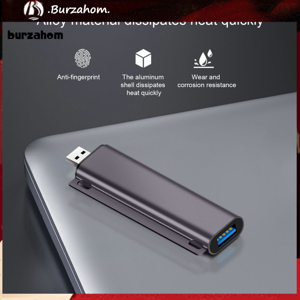 Đế Sạc 4 Trong 1 3 Cổng USB 1 Type-C OTG Tốc Độ Cao Bằng Hợp Kim Nhôm Cho Máy Tính