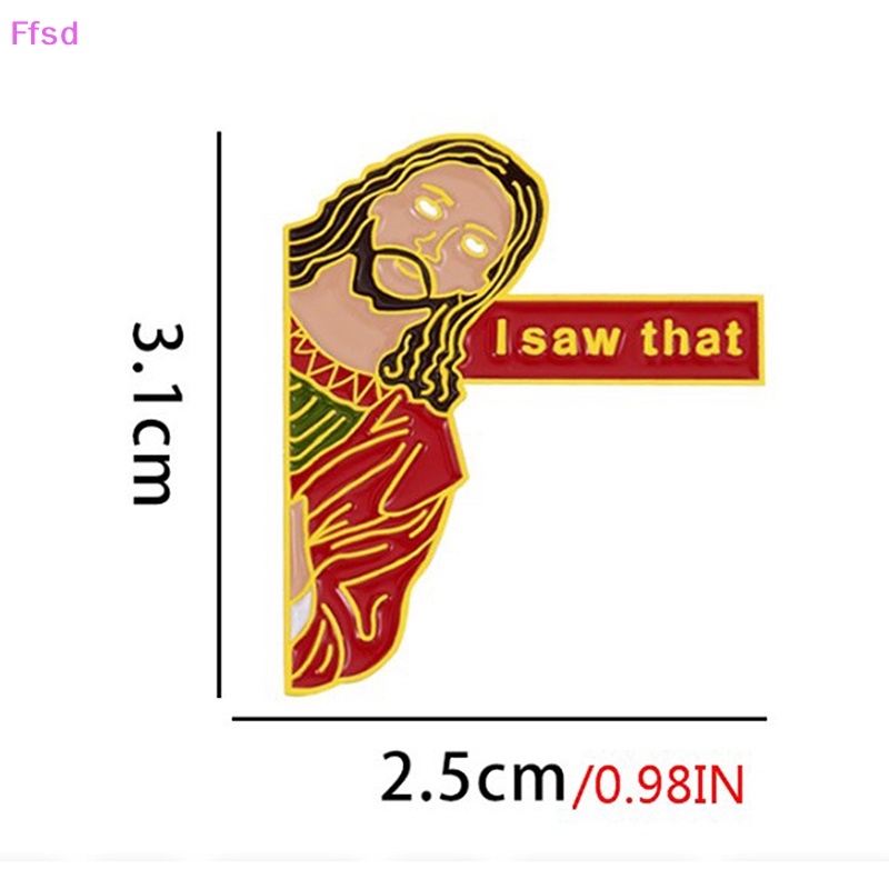 {Ffsd} I Saw That Ghim Cài Áo Tráng Men Hình Chúa Jesus Quà Tặng Trang Sức Hoạt Hình * Hàng Bán Chạy