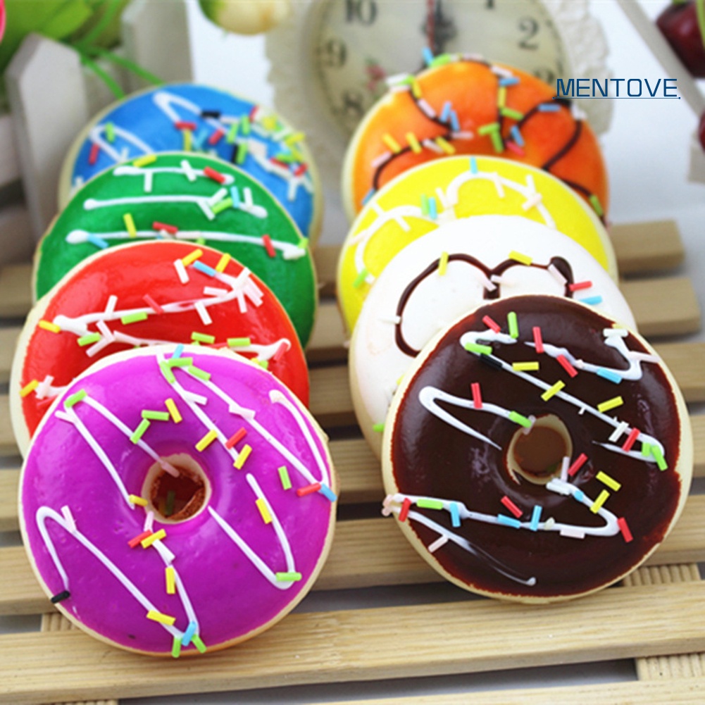 Đồ Chơi Nắn Bóp Đàn Hồi Giảm Stress Hình Bánh Donut