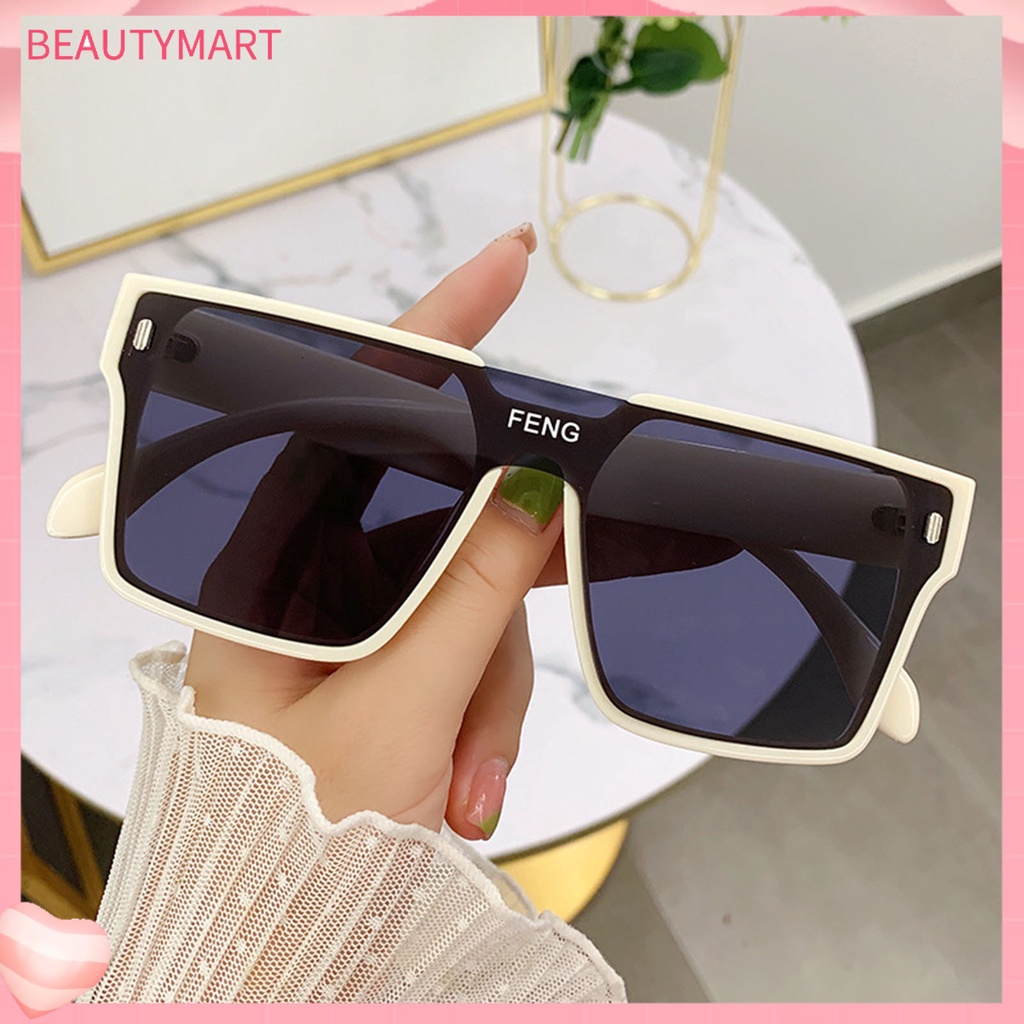 Kính Mát Gọng Vuông Lớn Siêu Nhẹ Chống Tia UV Chống Nắng Màu Sắc Tương Phản Phong Cách Cổ Điển Thời Trang Cho Nam Và Nữ