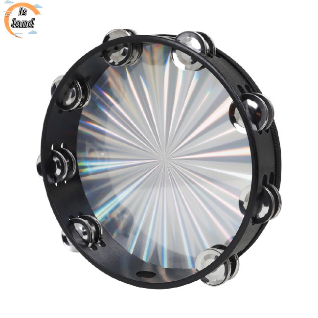 Trống Lục Lạc Cầm Tay Hai Đầu Bằng Thép Không Gỉ Kích Thước 10-inch