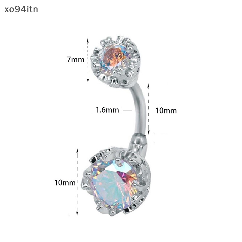 Khuyên Rốn Đính Đá Zircon Trang Sức Múa Bụng Cho Nữ