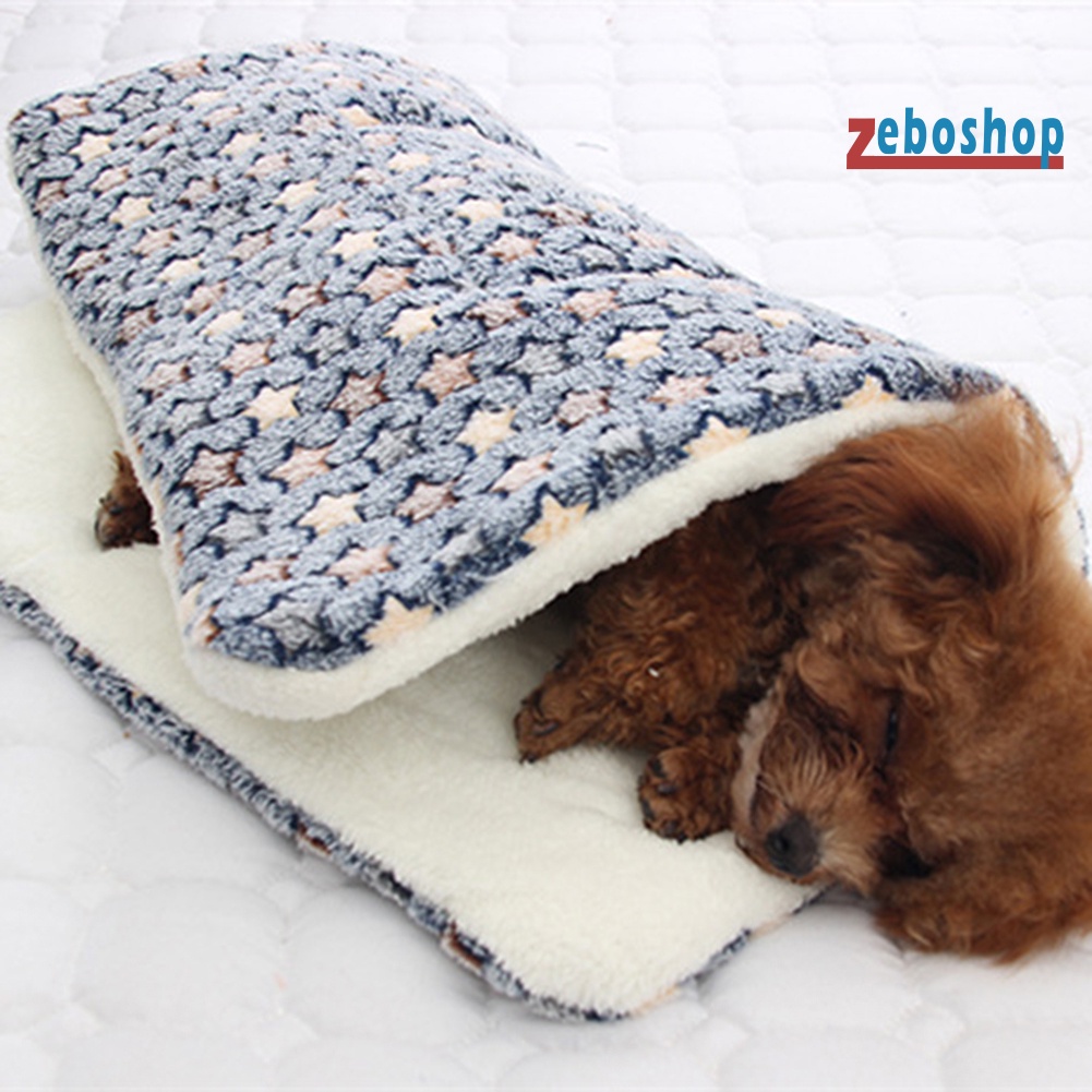 Thảm Lông Cừu Mềm Mại Hình Dấu Chân Chó Mèo Ngôi Sao Giữ Ấm Cho Thú Cưng