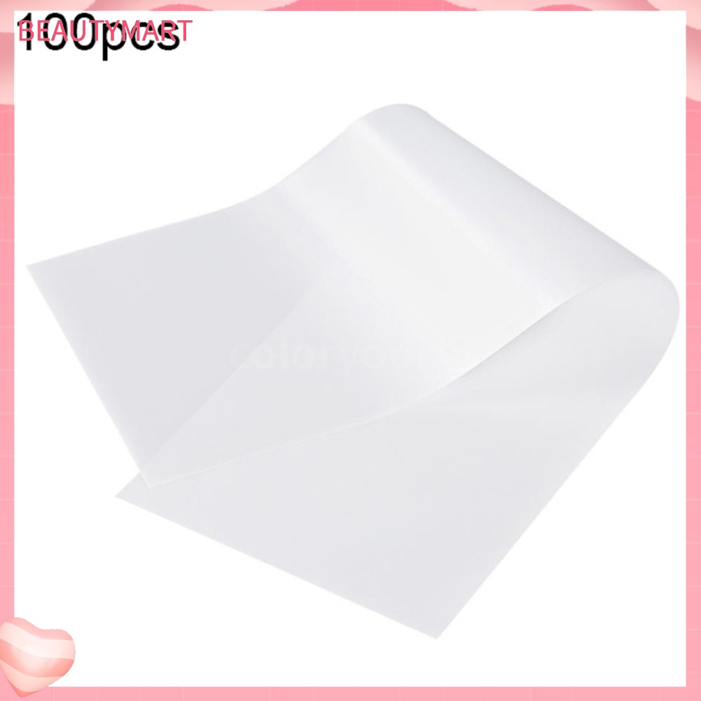 Set 100 Tấm Tách Giấy Bằng Nhựa Có Thể Tái Sử Dụng Cho Salon Làm Tóc